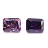 Fuchsia 3A Crystal DEF Color VVS 3EX Rectangular Cubic Zirconia