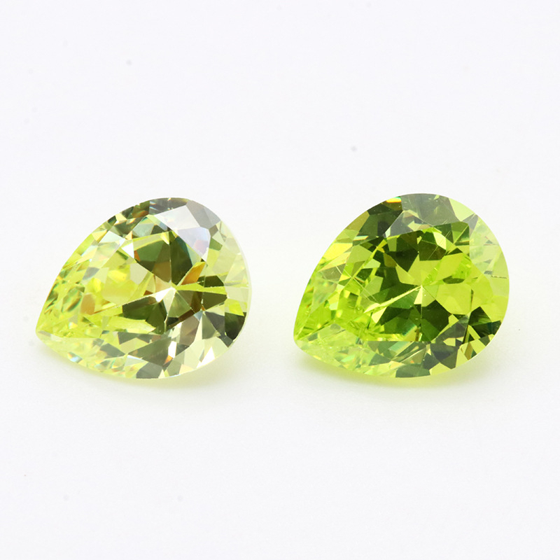 High Quality 3A Olive Pear Shaped VVS Cubic Zirconia