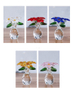 Creative Gifts Crystal Flower Ornaments Small Flower Bottles Living Room Ornaments Home Decorations