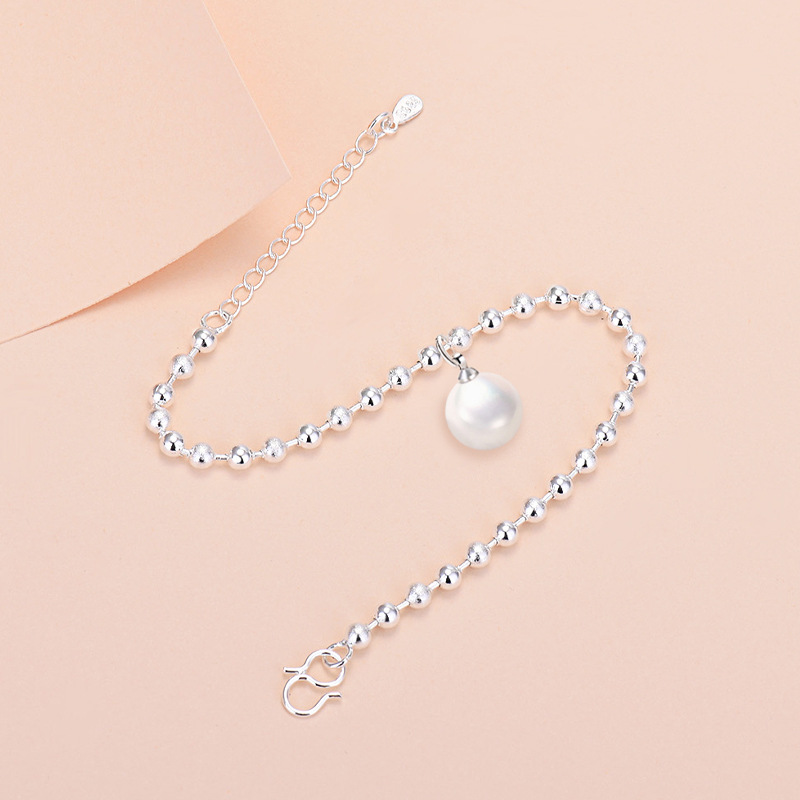 Manufacturer Direct Sales Trend Round Pearl Bracelet Temperament Versatile Pearl Pendant Bracelet Jewelry