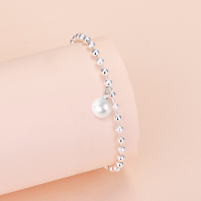 Manufacturer Direct Sales Trend Round Pearl Bracelet Temperament Versatile Pearl Pendant Bracelet Jewelry