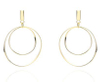 Fashion Design 925 Sterling Silver Gold Plated Women's Earrings