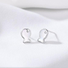 S925 Pure Earrings Simple Korean Version O F The Trend Ins Wind Doll Shaped Earrings