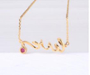 Bridal Wedding Jewelry Gold Round Natural Ruby 18K Gold Diamond Pendant