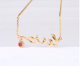 Bridal Wedding Jewelry Gold Round Natural Ruby 18K Gold Diamond Pendant