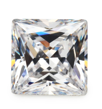 7.5mm Princess Cut VVS 3EX Factory Wholesale Price Moissanite High Quality Synthetic Moissanite