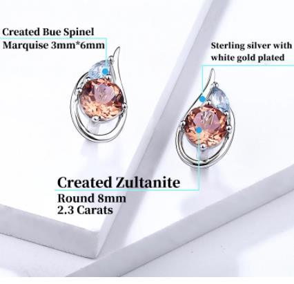 Factory Direct Wholesale Price 925 Sterling Silver Gold-plated Women's Elegant Earrings