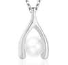 Sterling Silver Necklace Female Simple Temperament Pearl Necklace