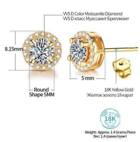 1-Carat-D-Color-Moissatine-Stud-Earrings-for-Women-18K-Gold-Color-100-925-Sterling-Silver-Wedding-Party-Fine-Jewelry