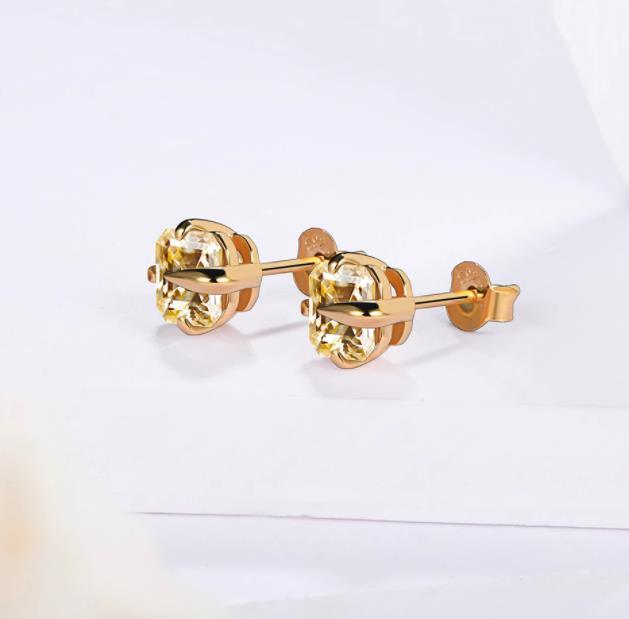 Unique Niche Design 925 Sterling Silver Gold Plating Fashion Women's Earrings