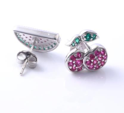 Sterling-Silver-Women-s-Colorful-Earring-Ins-Hot-Jewelry0