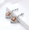 Classic Court Style 925 Sterling Silver Gold Plated Women's Earrings