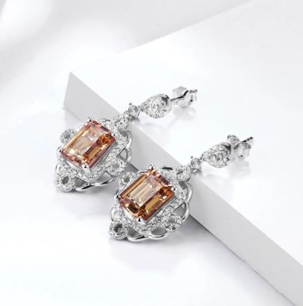 Classic Court Style 925 Sterling Silver Gold Plated Women's Earrings