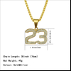 Hip Hop Number 23 Pendant Necklace