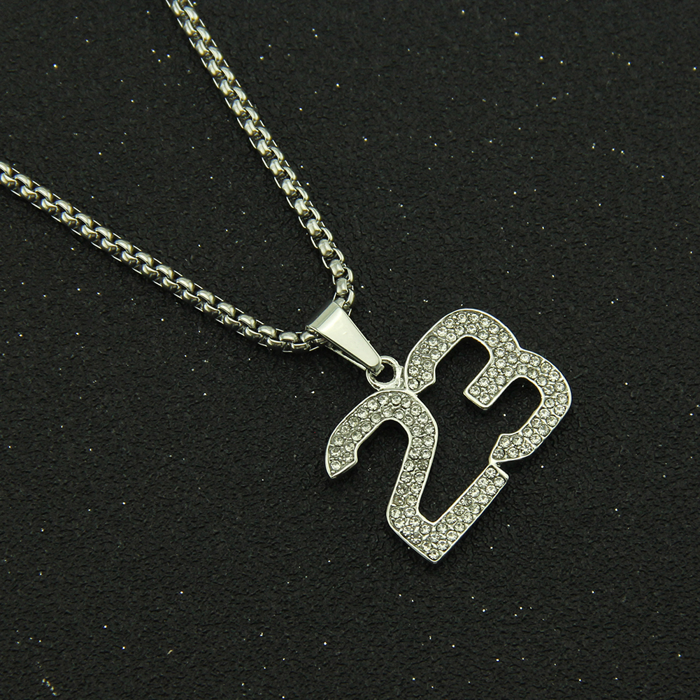 Hip Hop Number 23 Pendant Necklace