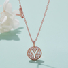 Alphabetic series Y Lovely Rose Gold Necklace