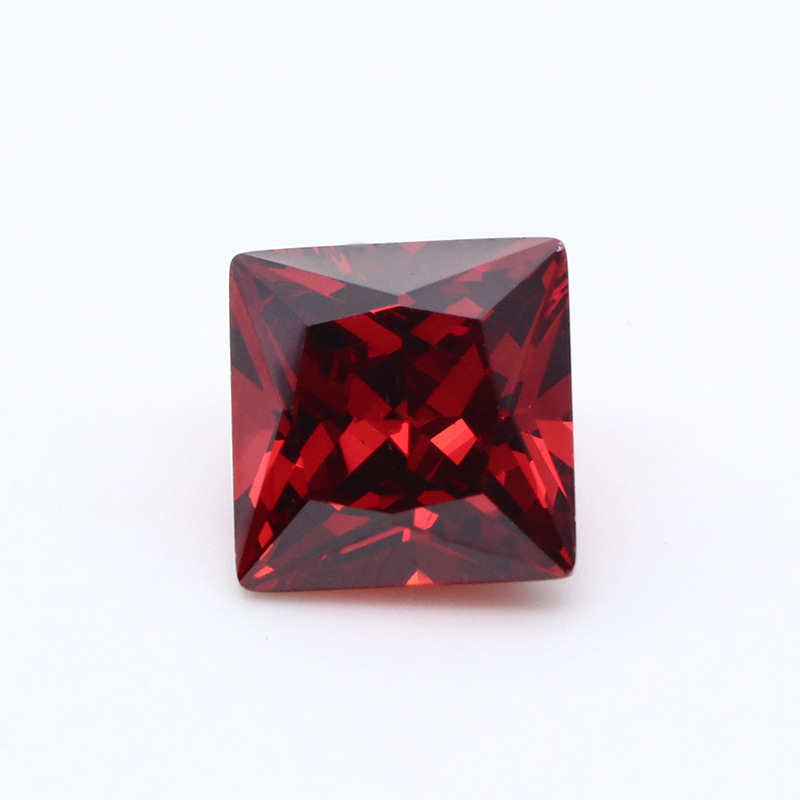 Factory Wholesale 3EX Red VVS Princess Cubic Zirconia