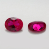 5# Red Corundum Wholesale Oval High Quality Ruby Artificial Gems for Jewelry