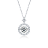 The Latest Factory Price 925 Sterling Silver Plated 14K Platinum Moissanite Necklace