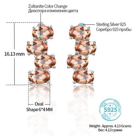 Diaspore-Sterling-Silver-Stud-Earring-for-Women-Color-Change-Stone-Magic-Special-Style-Created-Sultanite-Faced-Cut-S925-Earrings0