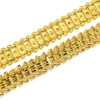 Deluxe 16mm brass inlaid CZ Bracelet Cuban Bracelet