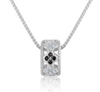 New S925 Silver Necklace Women's Fashion Flower Inlaid Diamond Personalized Simple Chain