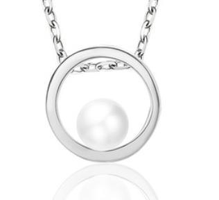 2022 New Collarbone Chain Pearl Pendant South Korea 925 Sterling Silver Necklace Women Simple