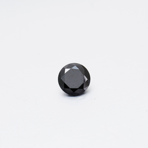 DEF Color Machine Cut Round Black Synthetic Moissanite Loose Stones