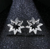 Exquisite Star Earrings Factory Wholesale Price 925 Sterling Silver Gold Plating Earrings