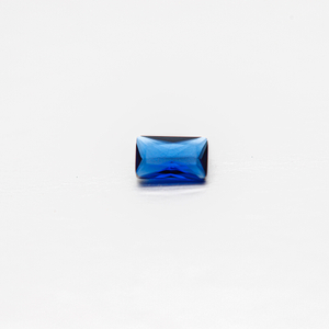 High Quality AAA Rectangle Cut Blue Cubic Zirconia Loose Gemstone