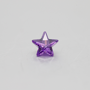 Purple Star Shape Factory High Quality Wholesale Price Cubic Zirconia