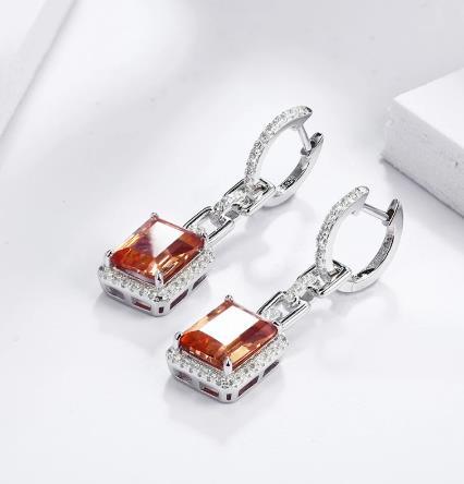 Sterling Silver Pendant Earrings 925 Women's Business Jewelry