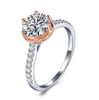 Solid Lab Grown Diamond D Color Moissanite Engagement Ring