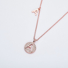 Alphabetic series A Lovely Rose Gold Necklace