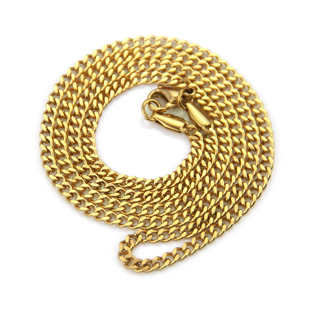 Hip Hop Long Chain Necklace Gold Chain Pendant