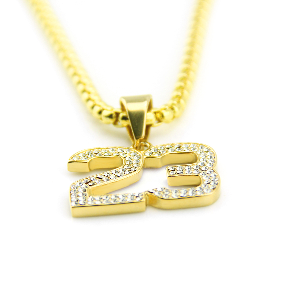 Hip Hop Number 23 Pendant Necklace