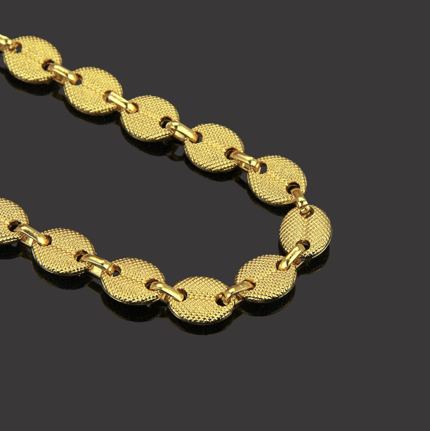 Hip Hop Geometric Link Chain 