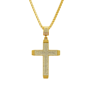 Hip Hop Religious Cross Ecklace Pendant