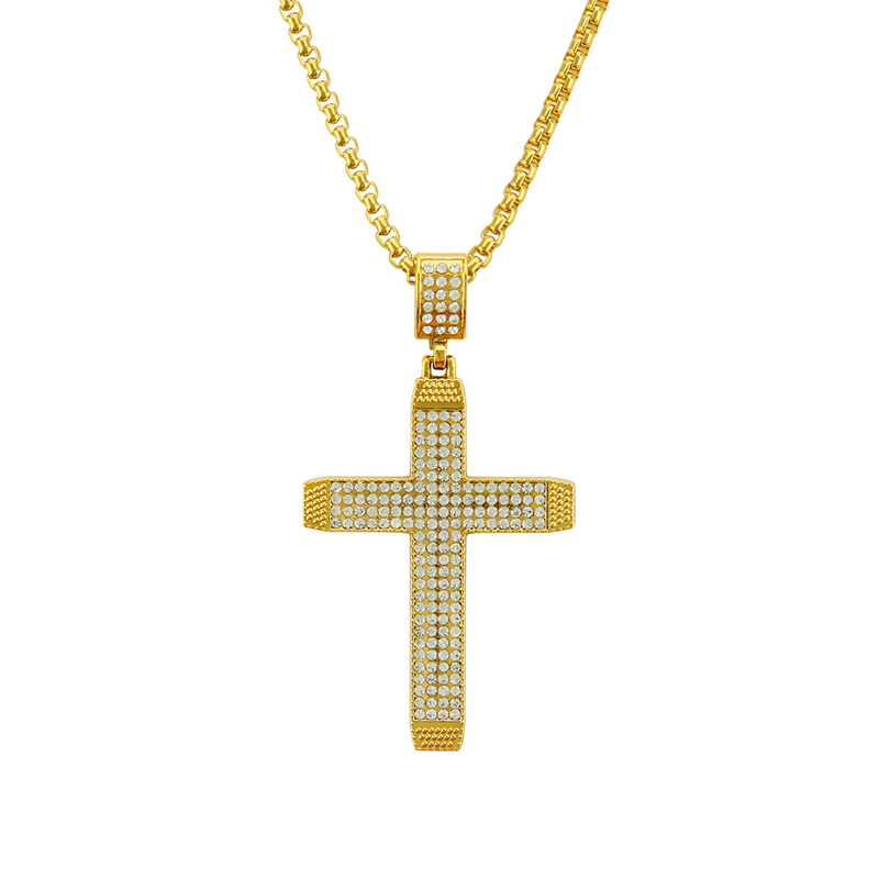 Hip Hop Religious Cross Ecklace Pendant