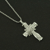 Hip Hop Stereoscopic Cross Pendant Necklace