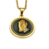 Hip Hop The hand of prayer necklace pendant