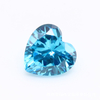 Factory Wholesale 3A Blue Heart Cut Cubic Zirconia