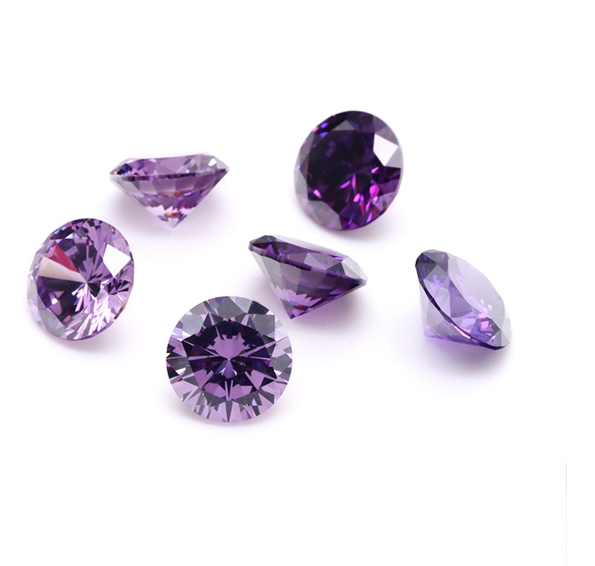 Deep Purple Zircon Naked Stone Gem Wholesale