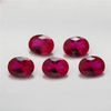 5# Red Corundum Wholesale Oval High Quality Ruby Artificial Gems for Jewelry