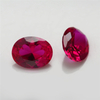 5# Red Corundum Wholesale Oval High Quality Ruby Artificial Gems for Jewelry