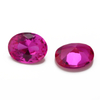 3 # High Temperature Resistant Wax Inlaid Red Corundum High-end Jewelry DIY Wholesale Oval Ruby